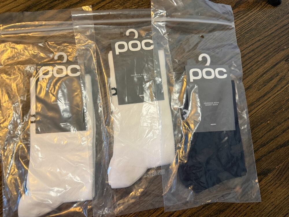 POC Cadence Road Sock 3 Pairs Men's Sz Small Sz 5-7 NWT